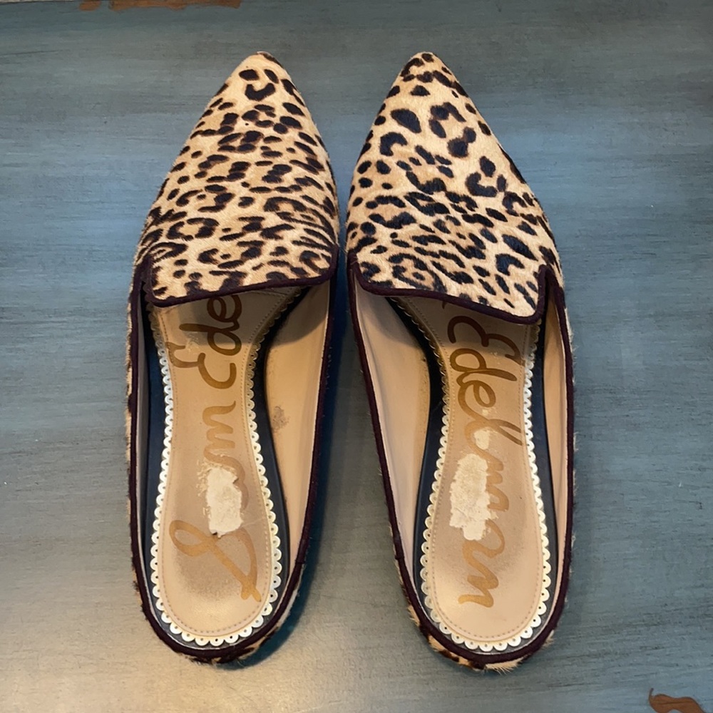 SAM EDELMAN Women’s Animal Print Mule Slides